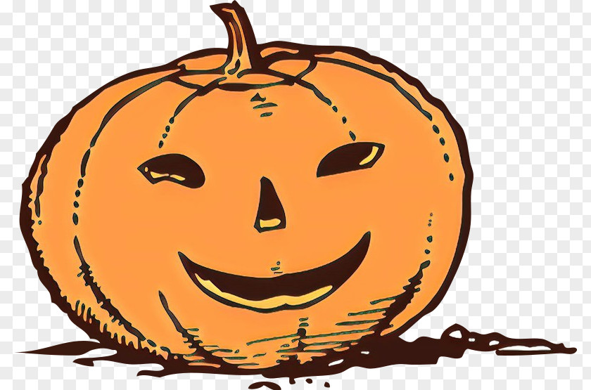 Vegetable Food Halloween Pumpkin Face PNG