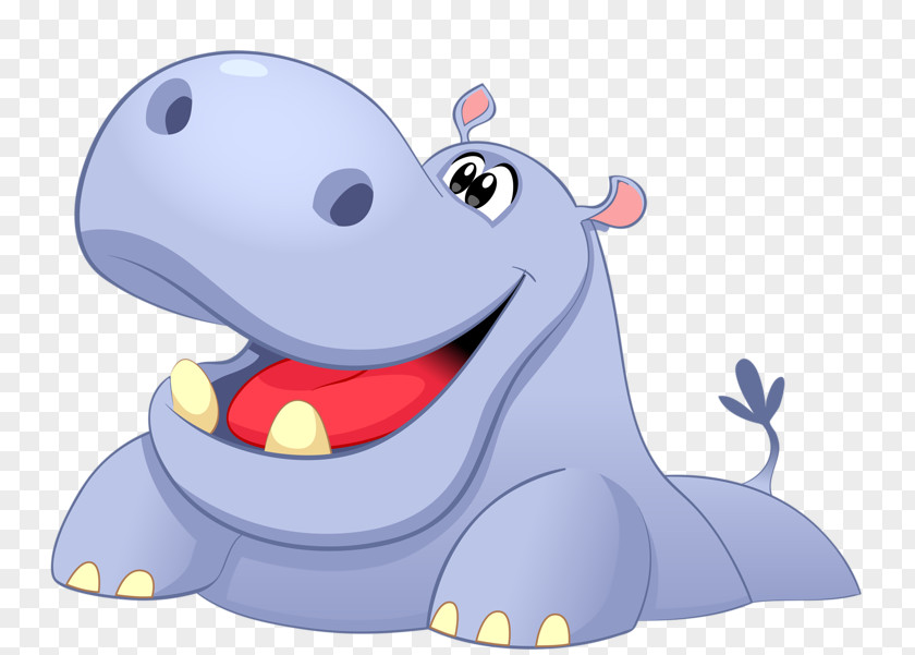 Cartoon Hippo Hippopotamus PNG