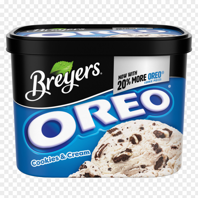 Ice Cream Breyers Butterscotch Cookies And PNG