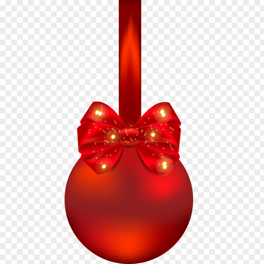 Red Bow Decoration Lob PNG