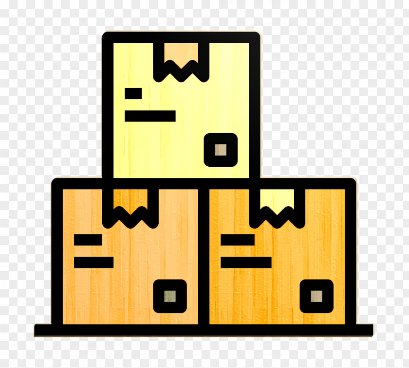 Boxes Icon Home Decoration Inventory PNG