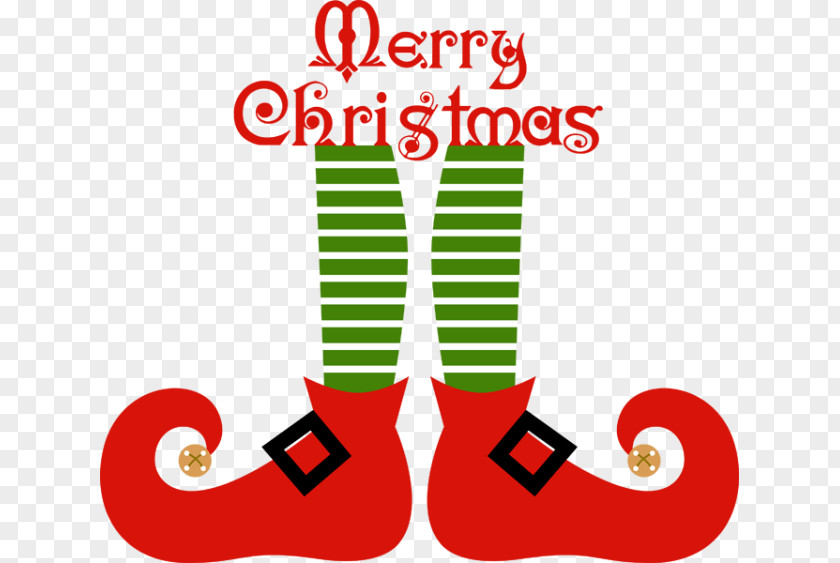 Christmas Elf Foot Clip Art PNG