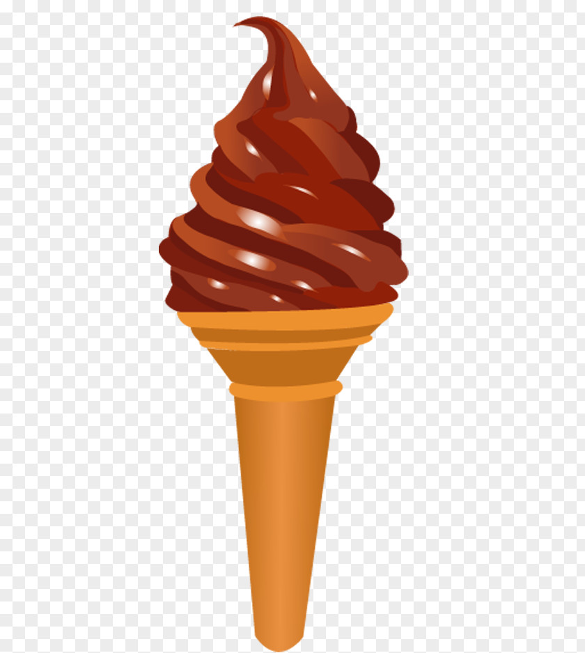 Ice Cream Chocolate Cones Sundae PNG
