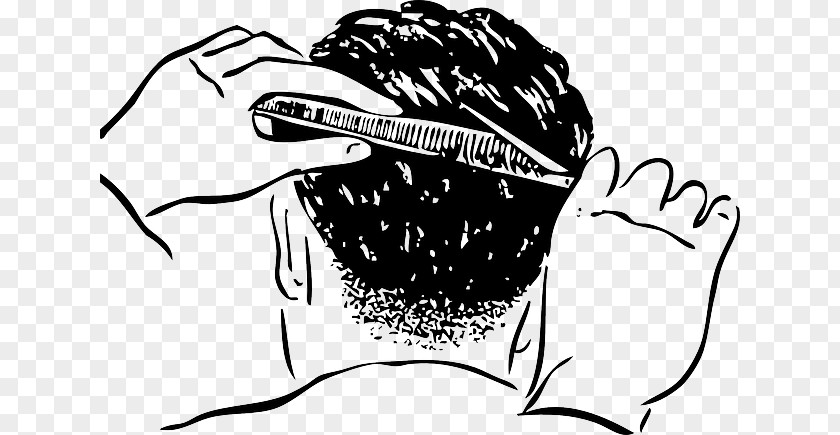 Scissors Comb Hairstyle Barber Cosmetologist Cutting Hair PNG