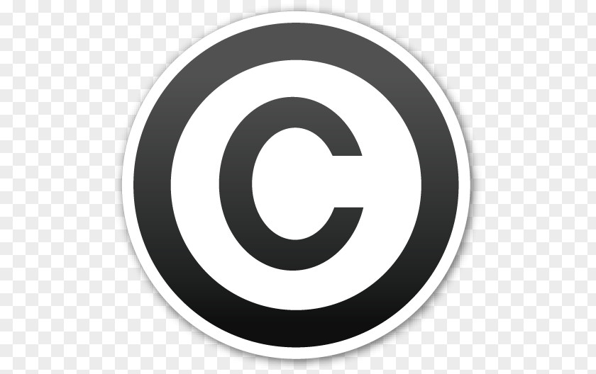 Copyright Symbol Emoji Sticker PNG