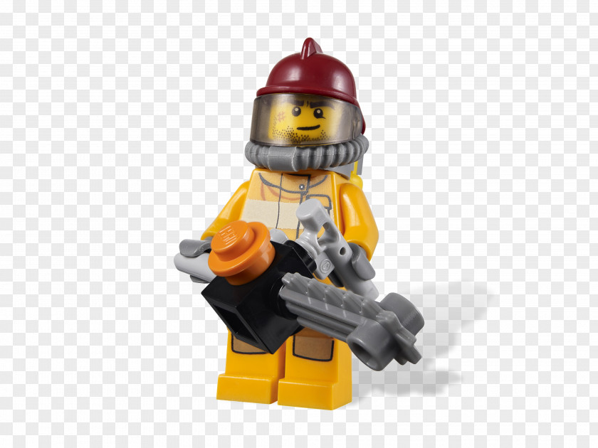 Firefighter Lego City Undercover Minifigure Toy PNG