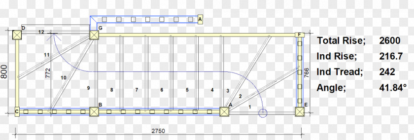 Stairs Plan Converted Barn Beadle Diagram PNG