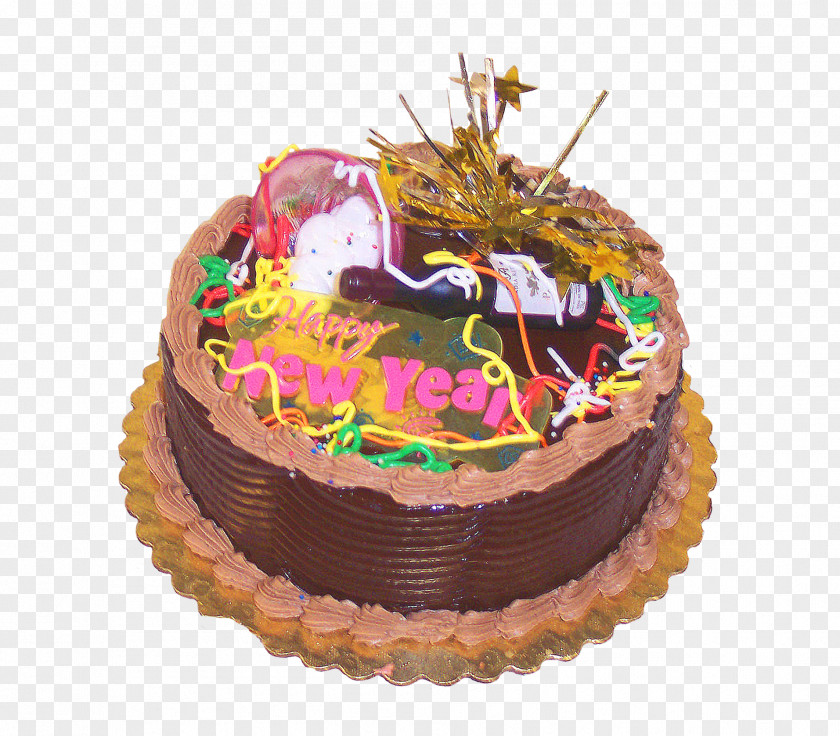 Chocolate Cake Birthday Torte Decorating PNG