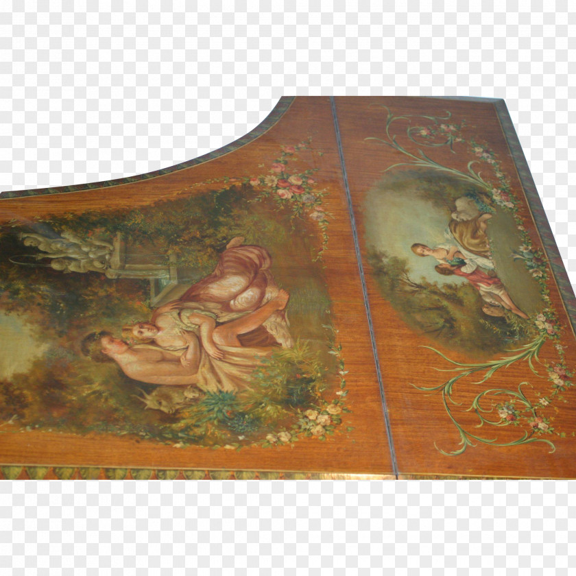Hand Painted Piano Tapestry PNG