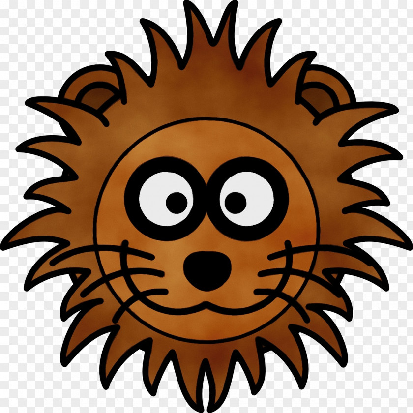 Hedgehog Logo Head Cartoon Clip Art Yellow Snout PNG