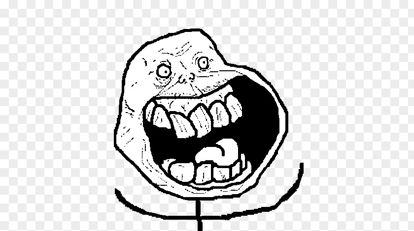 Rage Comic Internet Meme Happiness Trollface PNG comic meme Trollface, Forever alone clipart PNG