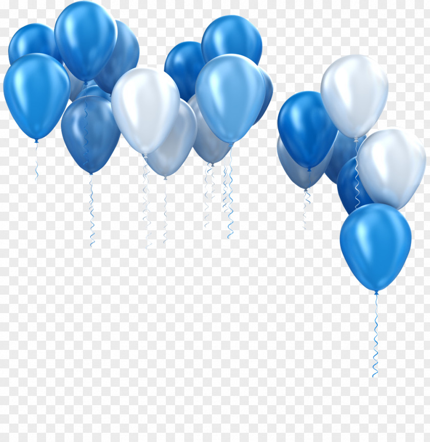 Balloon Blue Birthday Stock Photography PNG