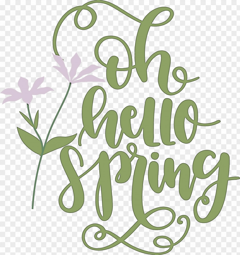 Hello Spring Oh PNG