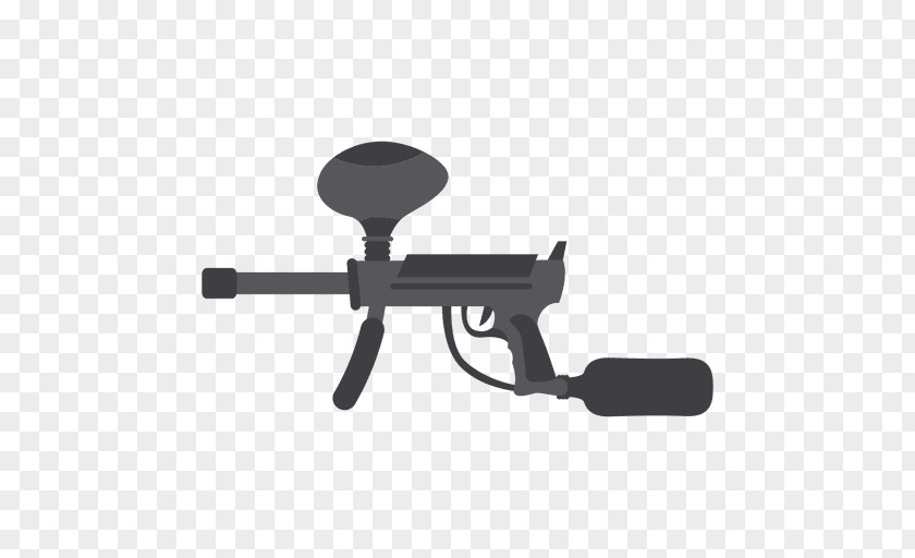 Silhouette Air Gun Paintball Drawing PNG