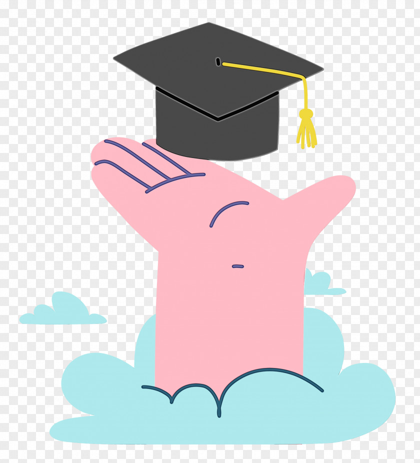 Square Academic Cap Drawing Graduation Ceremony Cartoon Poster PNG