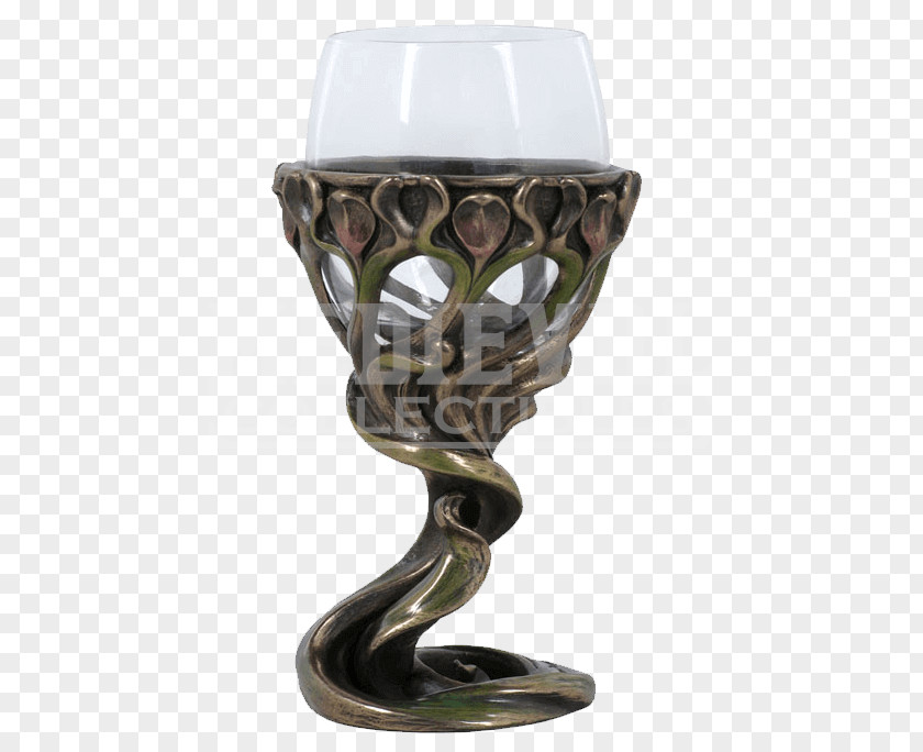 Champagne Painted Wine Glass Cup Chalice PNG