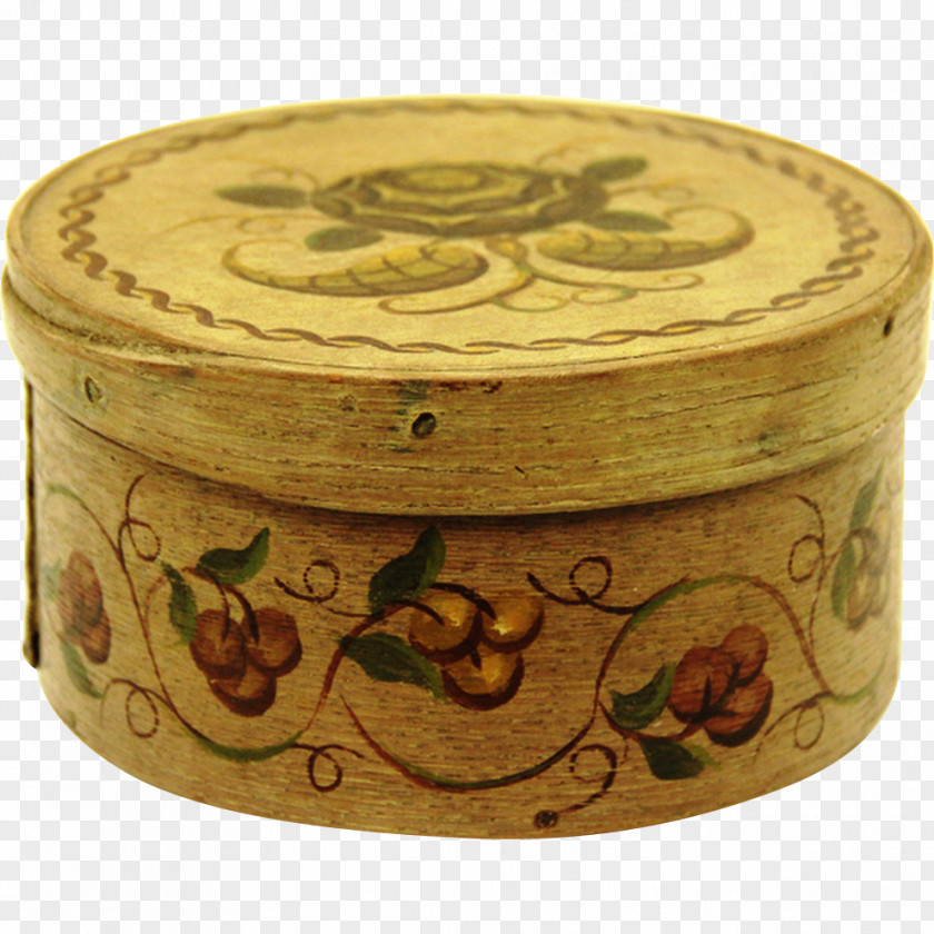 Hand-painted Boxes Lid PNG