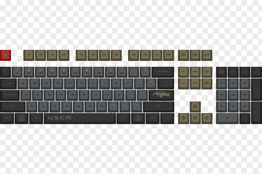 Computer Mouse Keyboard Keycap Gaming Keypad Backlight PNG