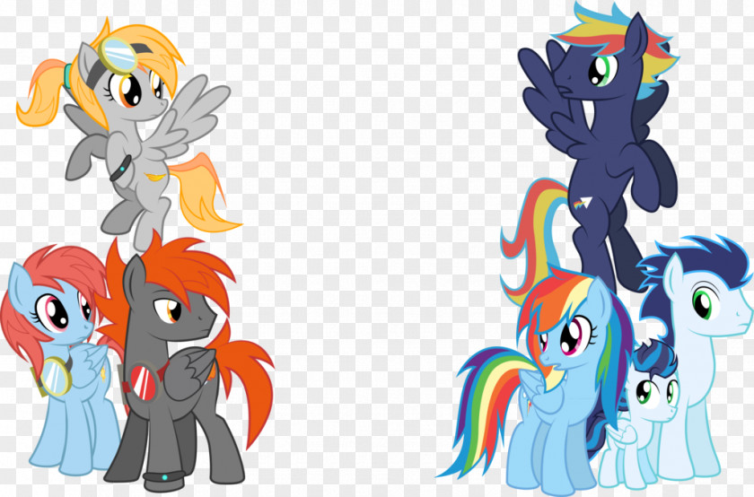 Couples Vector Rainbow Dash Ice Storm Prism Art PNG