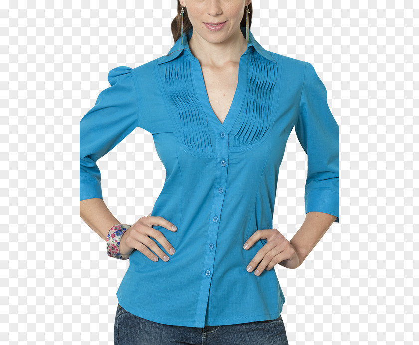 Moda Turquoise Blouse Clothing Sleeve Blue PNG