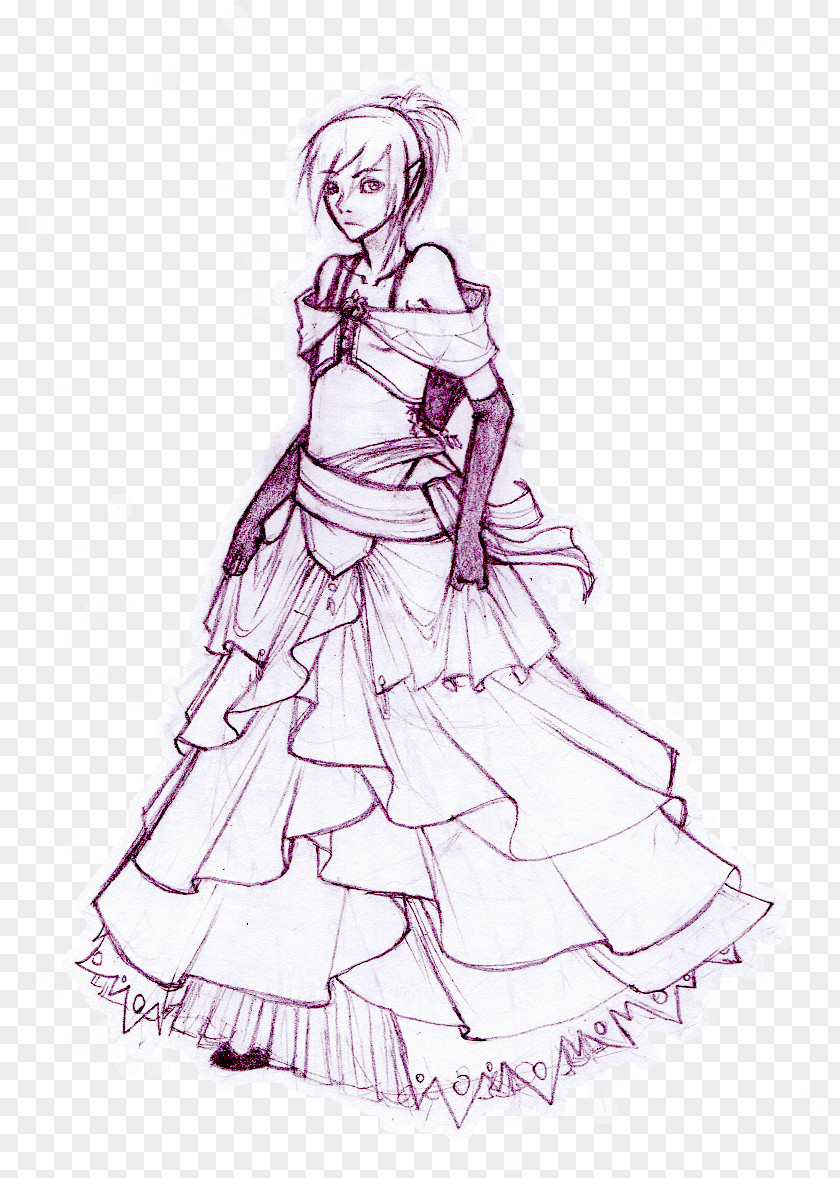Fancy Dress Clothing Drawing Costume Party Sketch PNG