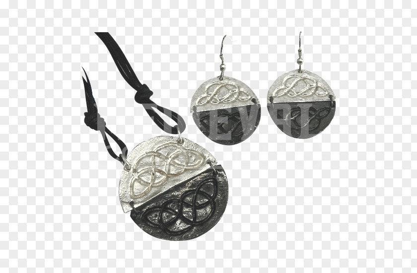 Gifts Knot Locket Earring Silver PNG