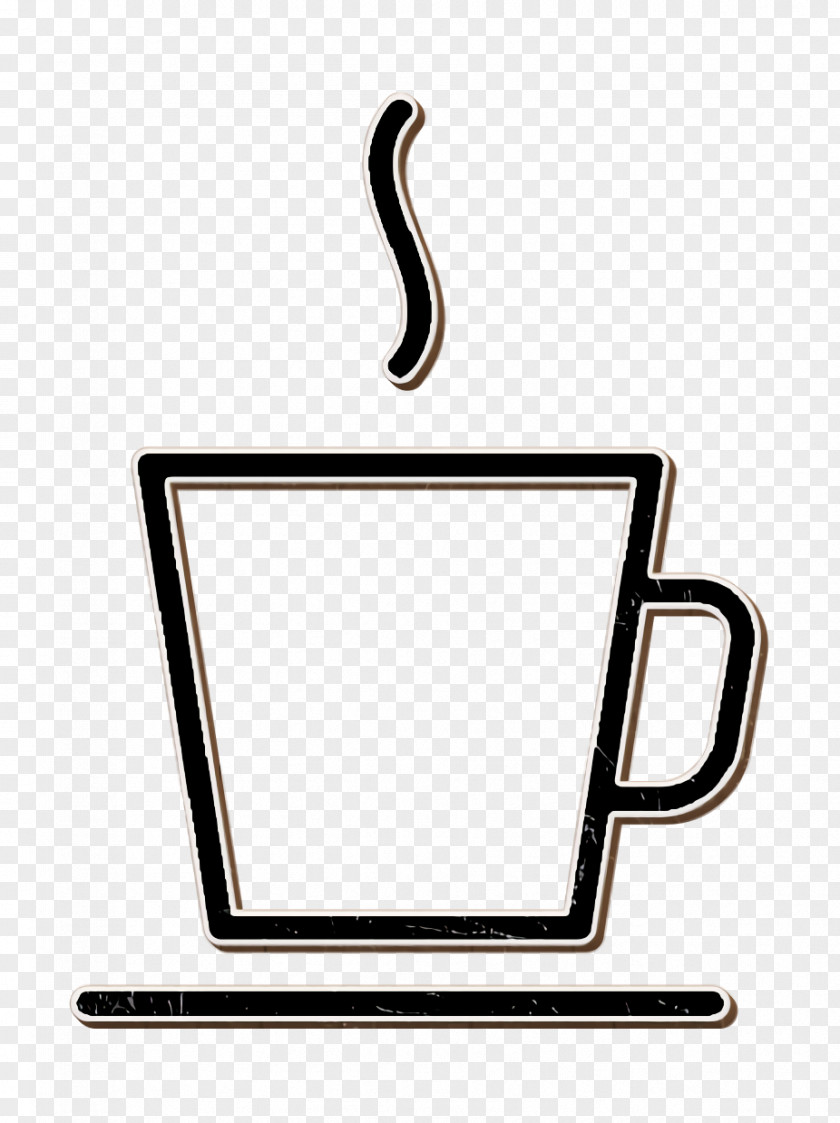 Breakfast Icon Coffee Cup Hotel Line Craft PNG