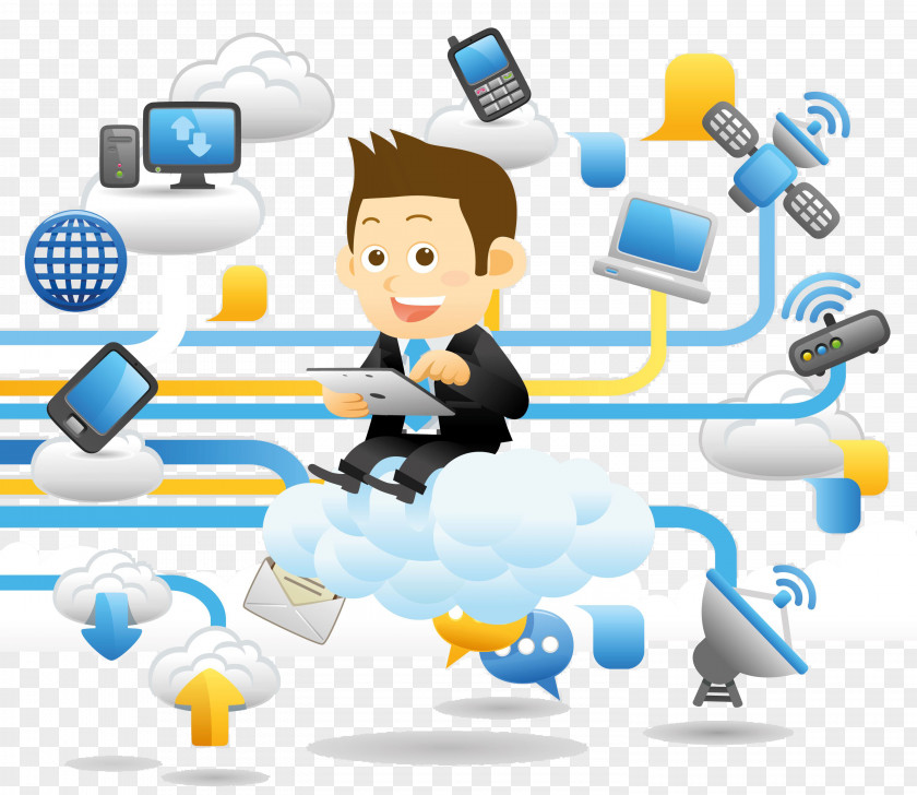It People And Cloud Icons PNG people and cloud icons clipart PNG
