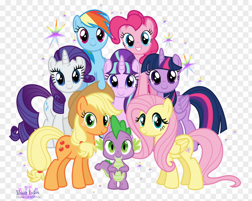 Mane Vector Twilight Sparkle Pony Spike Pinkie Pie Rainbow Dash PNG