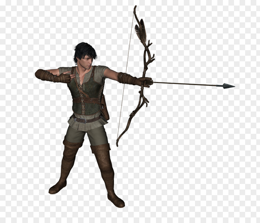 Middle Ages Archery Silhouette Clip Art PNG