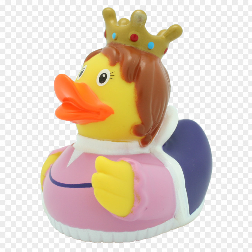 Rubber Duck Toy Queen Regnant Yellow PNG