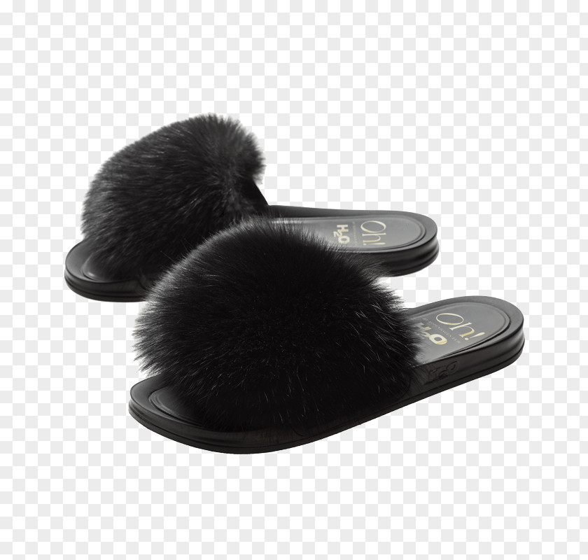 Sandal Slipper Oh! By Kopenhagen Fur American Mink PNG