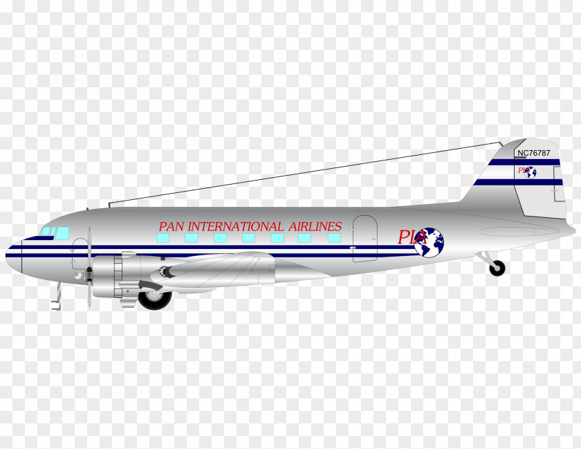 Airplane Douglas DC-3 Boeing 767 Clip Art PNG