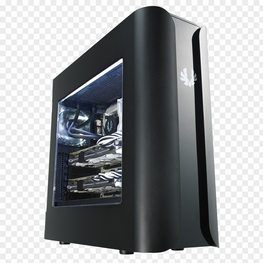 Computer Cases & Housings Power Supply Unit BitFenix Pandora BFC-PAN-300-KKXL1-RP No MicroATX Tower Case (Black) Gaming PNG