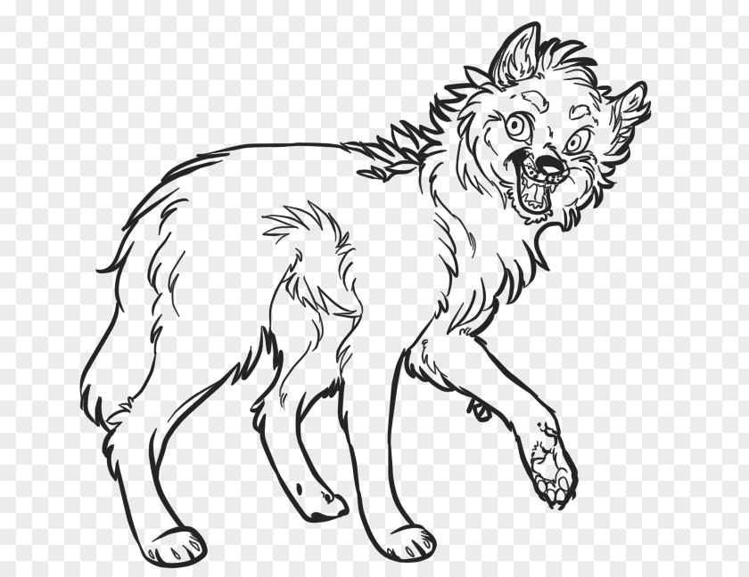 Furry Wolf Drawing Image Idea Line Art PNG