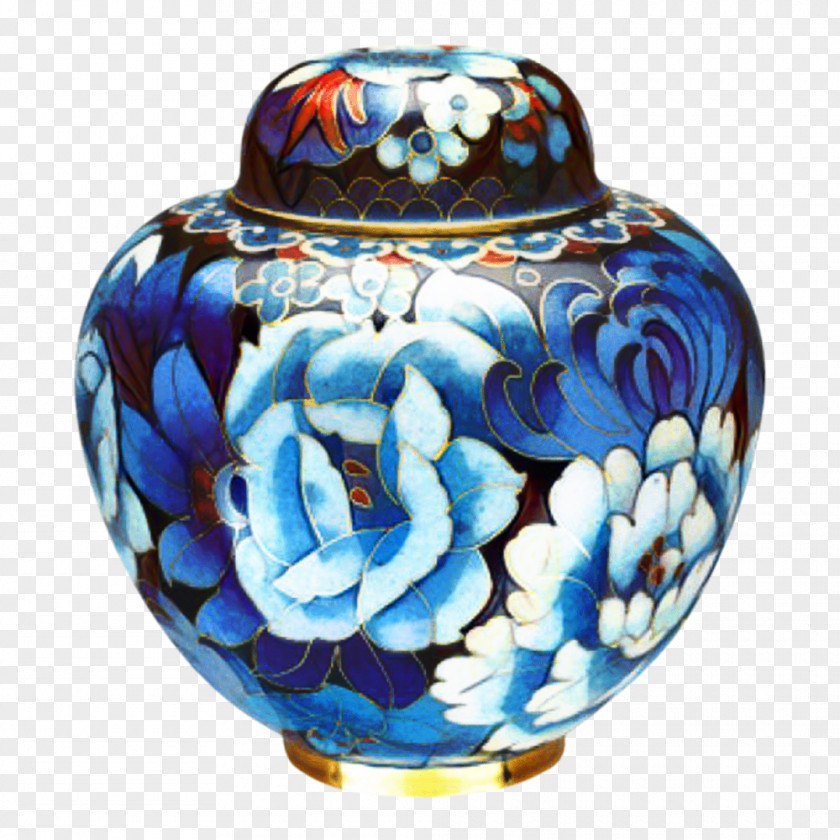Interior Design Glass Vase Blue PNG