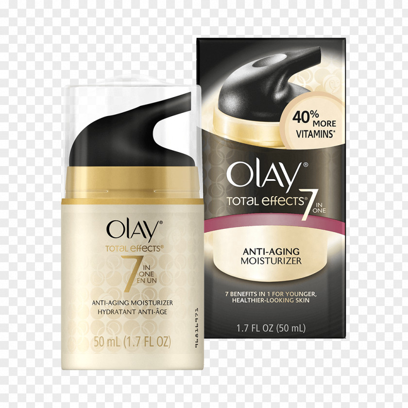 Sun Cream Olay Total Effects 7-in-1 Anti-Aging Daily Face Moisturizer Anti-aging Night Firming PNG