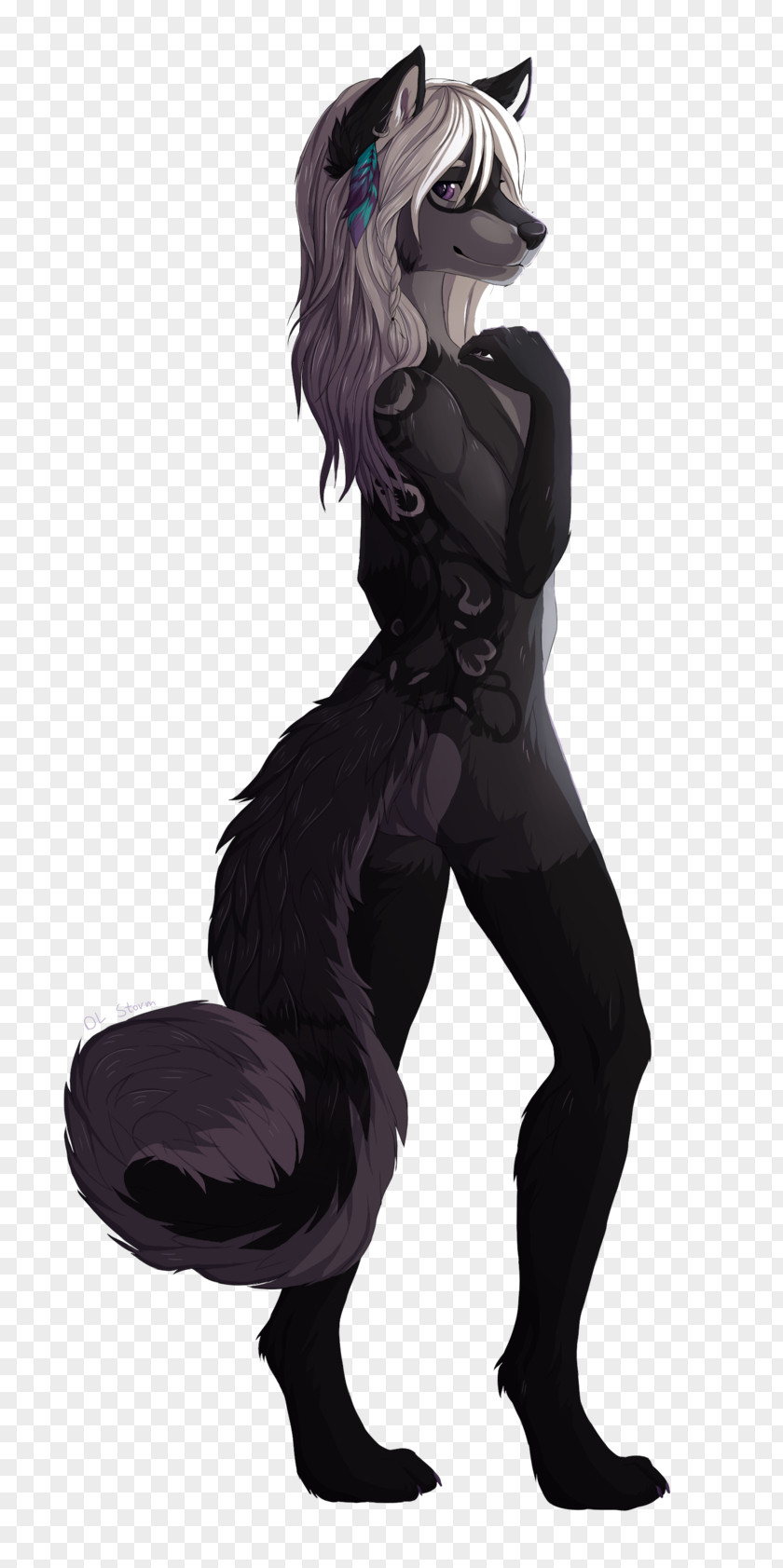Werewolf Gray Wolf Furry Fandom Black PNG