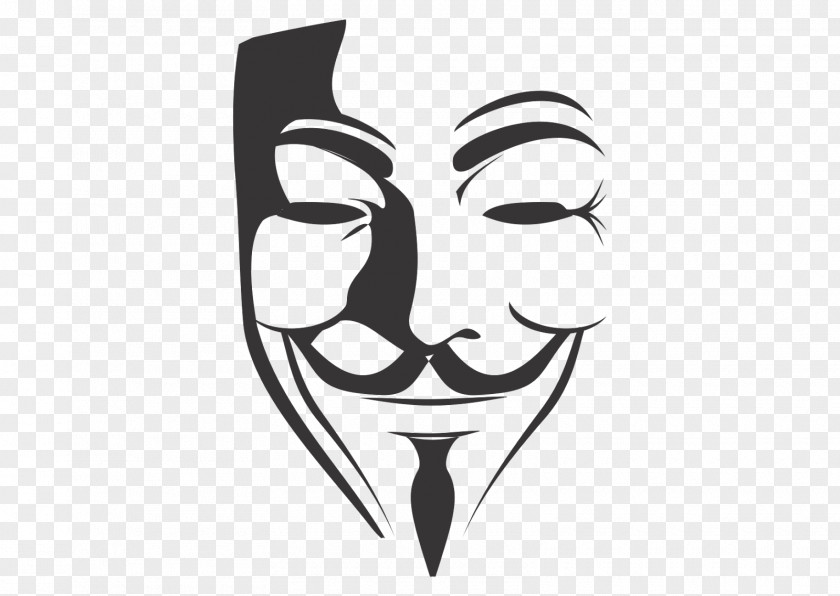 Anonymous Mask V For Vendetta Clip Art PNG