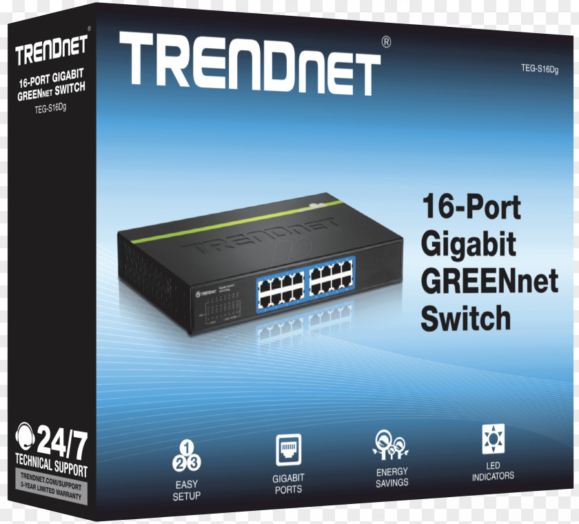 DG Gigabit Ethernet Network Switch Port TRENDnet PNG