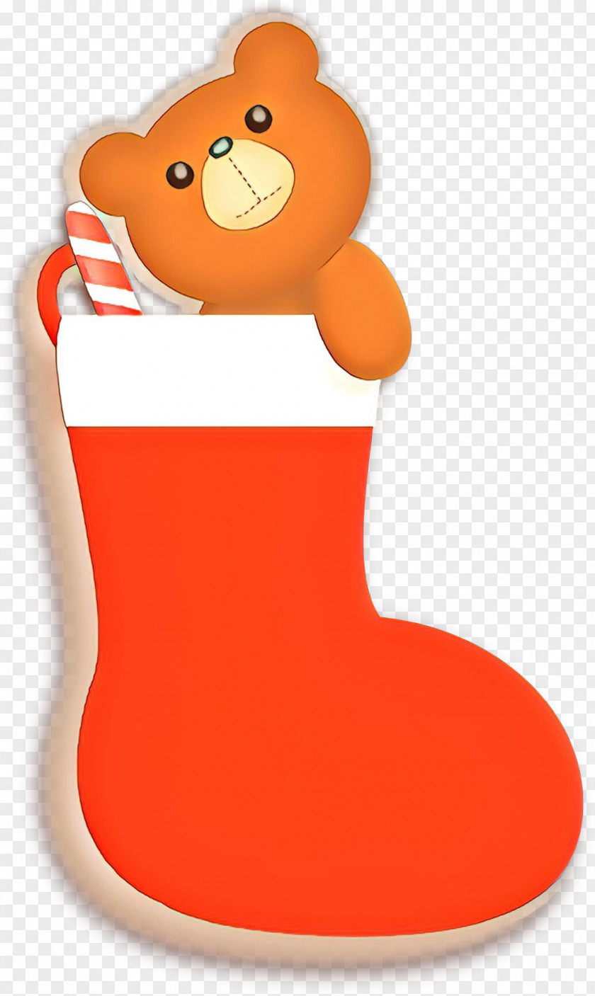 Teddy Bear Christmas Stocking PNG