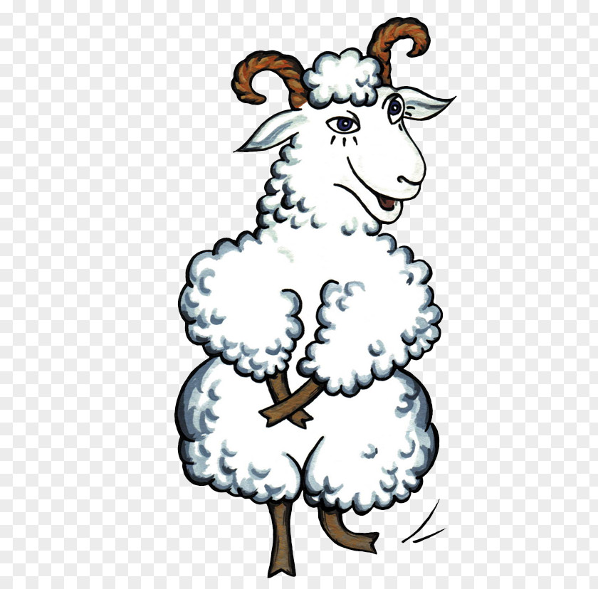 Cartoon Goat Sheep Clip Art PNG
