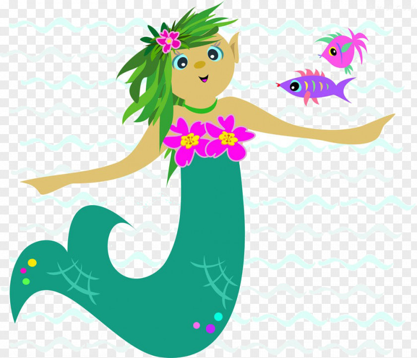 Cartoon Mermaid Material Ariel Under The Sea Clip Art PNG