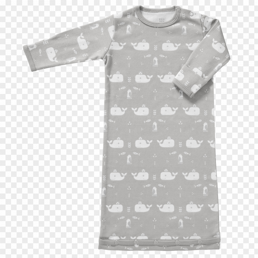 Grey Whale Sleeping Bags Sleeve T-shirt White Blue PNG