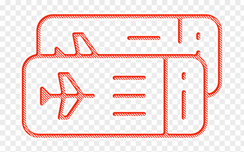 Linear Detailed Travel Elements Icon Tickets Ticket PNG