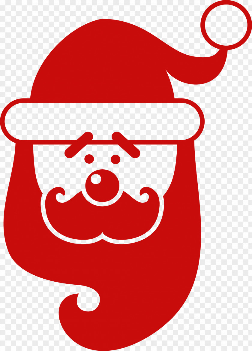 Red Santa Claus On Christmas Day Rudolph Clip Art PNG