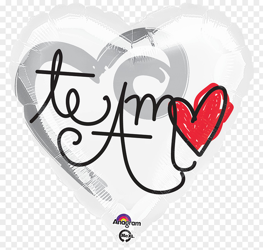 Te Amo Toy Balloon Valentine's Day Gift Love PNG