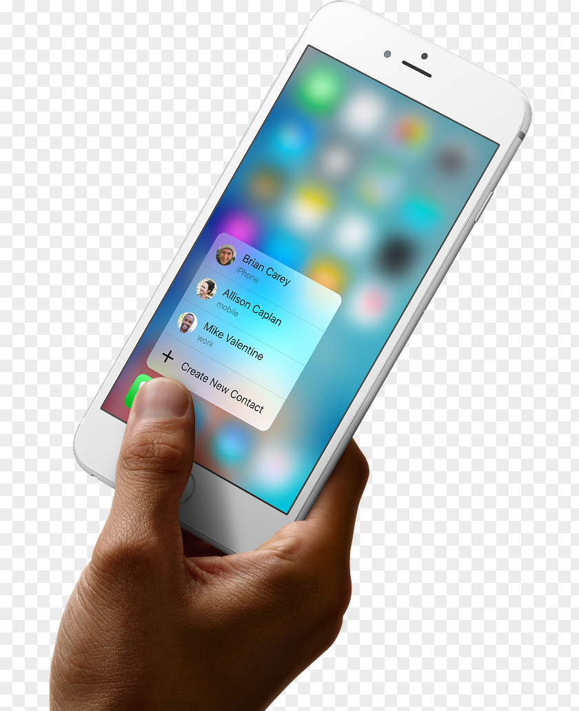 Touch IPhone 6s Plus Force Telephone Apple A9 PNG