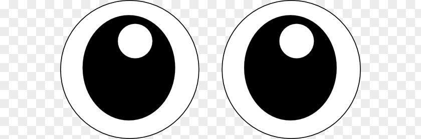 Cartoon Eye Brand Black And White Circle PNG