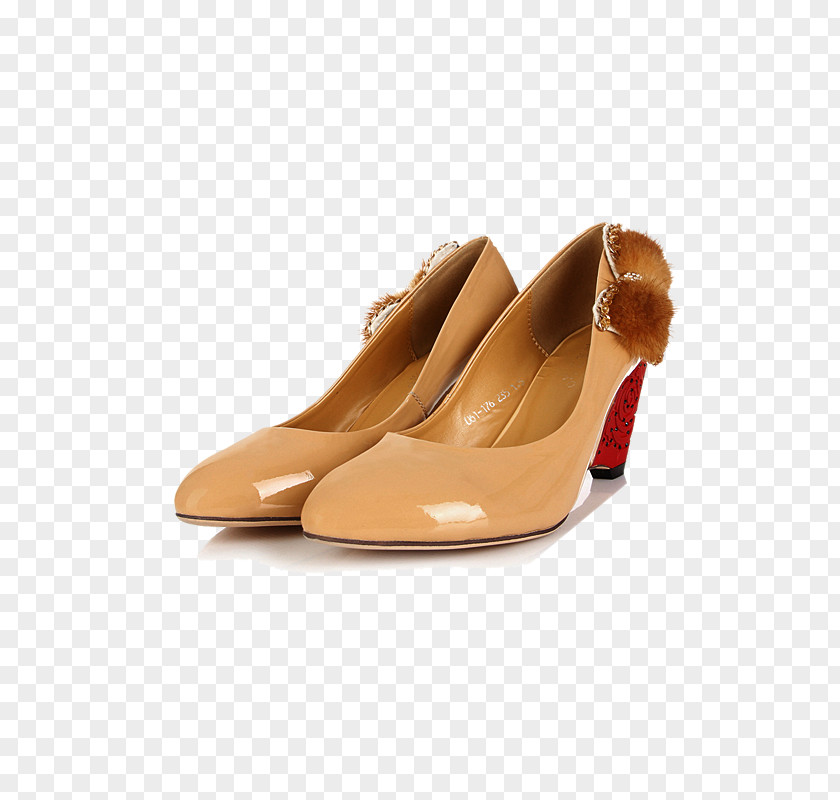 Khaki Shoes Dress Shoe High-heeled Footwear PNG
